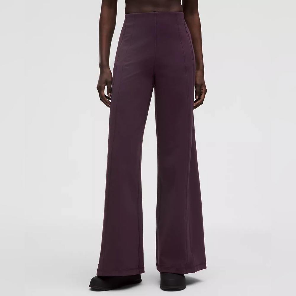 Lululemon Define Wide Leg Pants in Black Plum